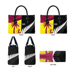 New Zealand and West Indies Cricket Custom Leather Bag Black Cap Windies Together - Aussie Hoodie