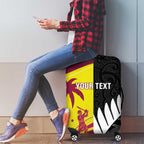 New Zealand and West Indies Cricket Custom Luggage Cover Black Cap Windies Together - Aussie Hoodie