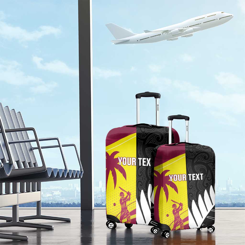 New Zealand and West Indies Cricket Custom Luggage Cover Black Cap Windies Together - Aussie Hoodie