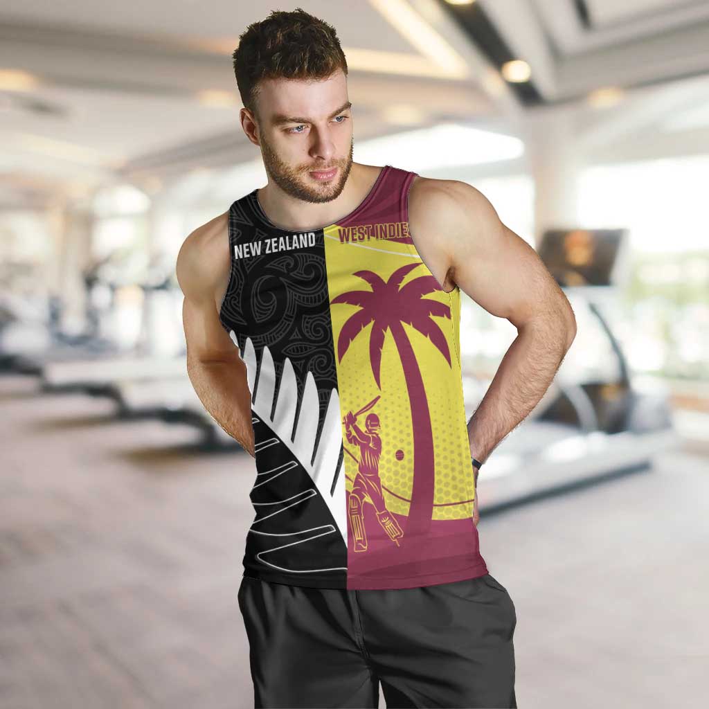 New Zealand and West Indies Cricket Custom Men Tank Top Black Cap Windies Together - Aussie Hoodie