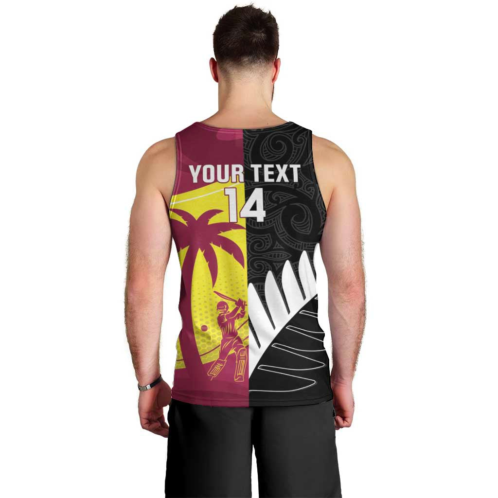 New Zealand and West Indies Cricket Custom Men Tank Top Black Cap Windies Together - Aussie Hoodie