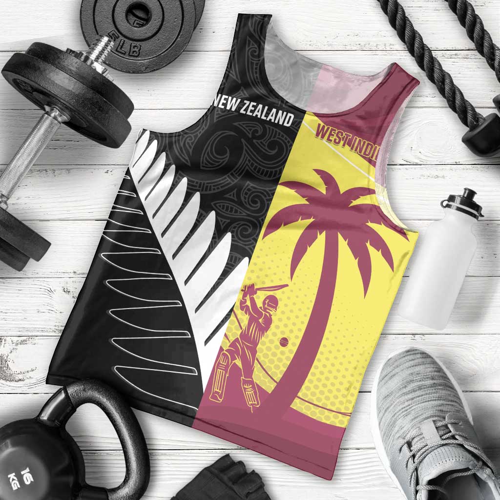 New Zealand and West Indies Cricket Custom Men Tank Top Black Cap Windies Together - Aussie Hoodie