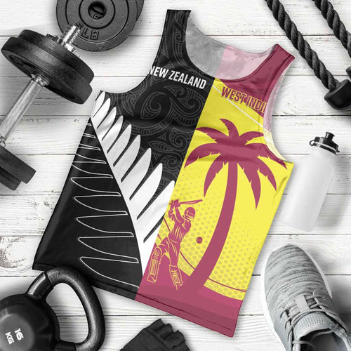 New Zealand and West Indies Cricket Custom Men Tank Top Black Cap Windies Together - Aussie Hoodie
