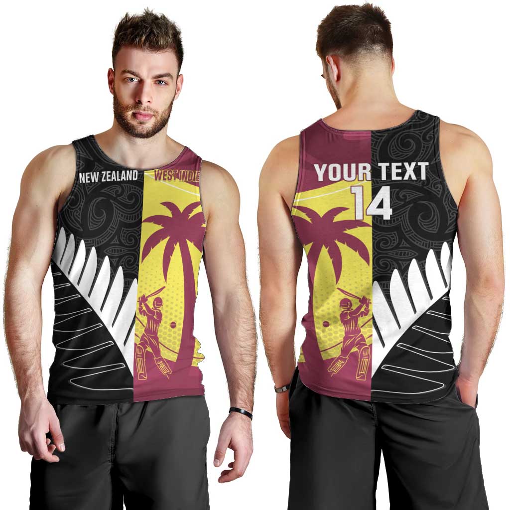 New Zealand and West Indies Cricket Custom Men Tank Top Black Cap Windies Together - Aussie Hoodie