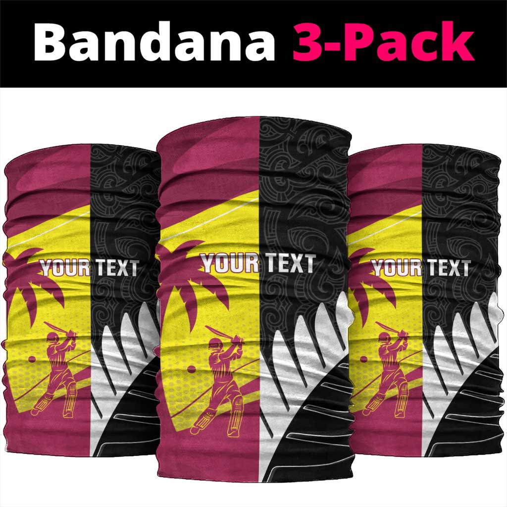 New Zealand and West Indies Cricket Custom Neck Gaiter Black Cap Windies Together - Aussie Hoodie