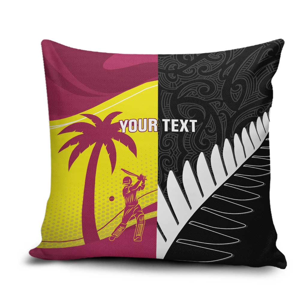 New Zealand and West Indies Cricket Custom Pillow Cover Black Cap Windies Together - Aussie Hoodie
