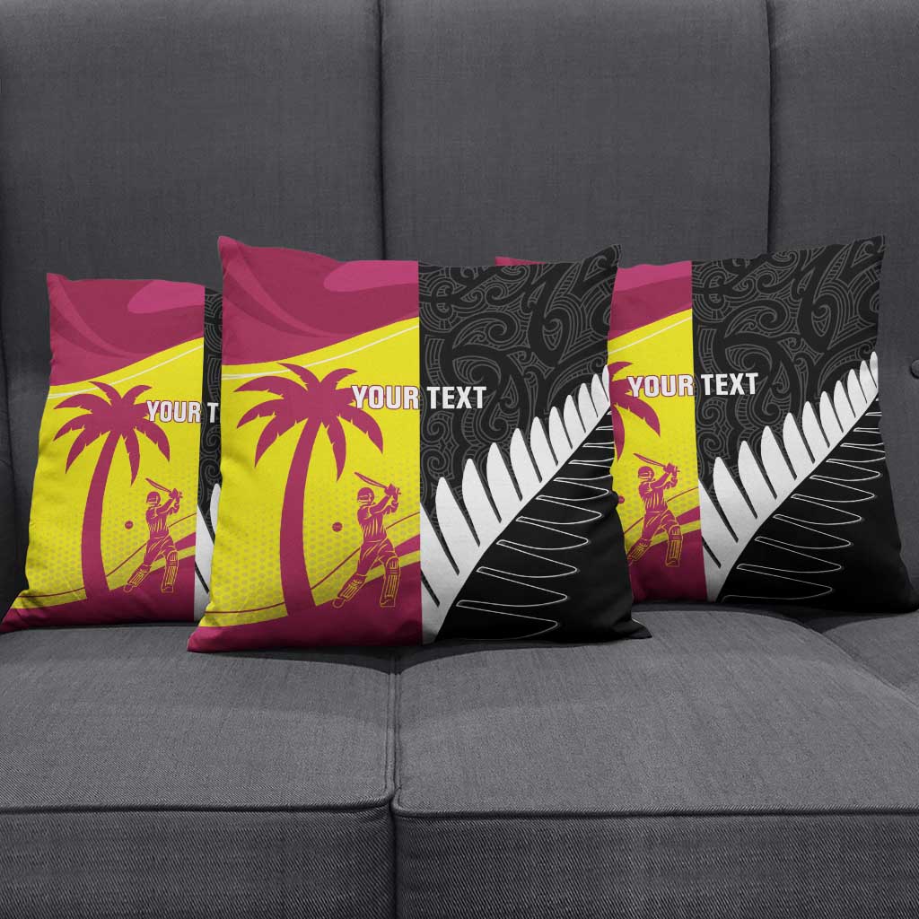 New Zealand and West Indies Cricket Custom Pillow Cover Black Cap Windies Together - Aussie Hoodie