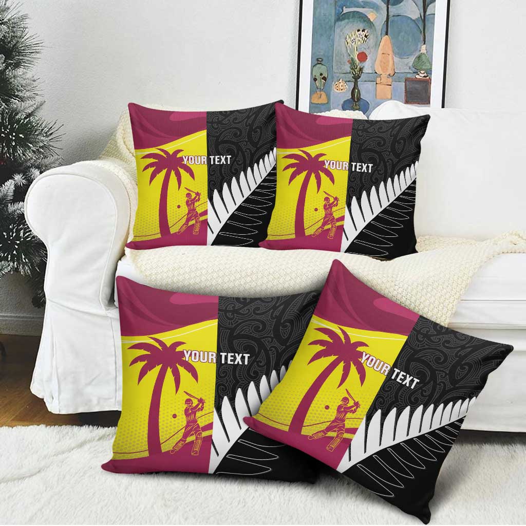 New Zealand and West Indies Cricket Custom Pillow Cover Black Cap Windies Together - Aussie Hoodie