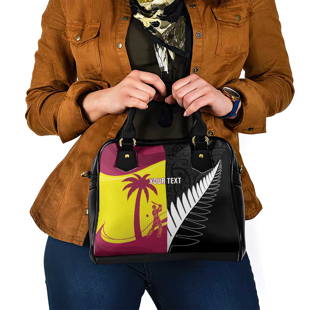 New Zealand and West Indies Cricket Custom Shoulder Handbag Black Cap Windies Together - Aussie Hoodie