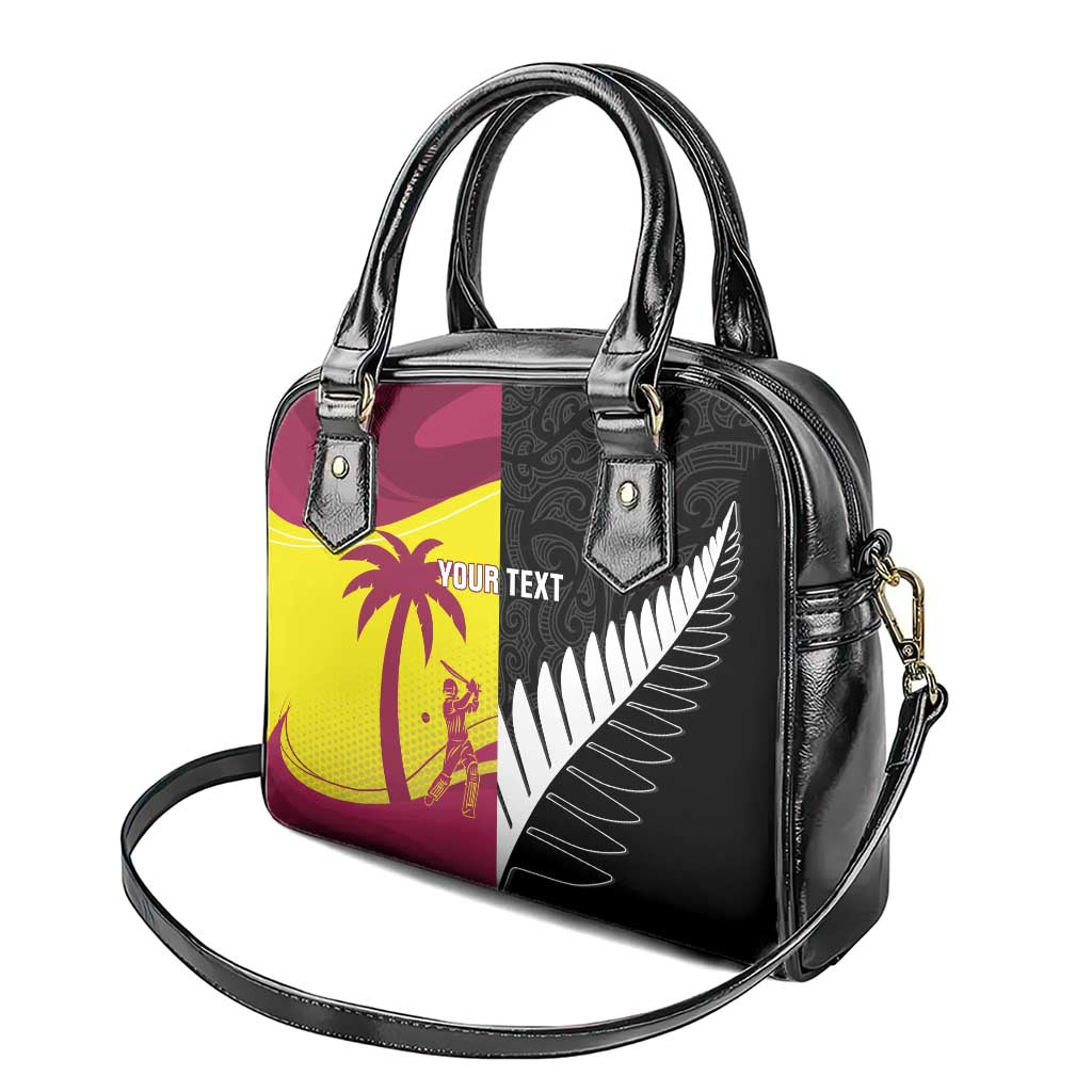 New Zealand and West Indies Cricket Custom Shoulder Handbag Black Cap Windies Together - Aussie Hoodie