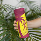 New Zealand and West Indies Cricket Custom Skinny Tumbler Black Cap Windies Together - Aussie Hoodie