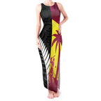 New Zealand and West Indies Cricket Custom Tank Maxi Dress Black Cap Windies Together - Aussie Hoodie