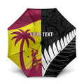 New Zealand and West Indies Cricket Custom Umbrella Black Cap Windies Together - Aussie Hoodie
