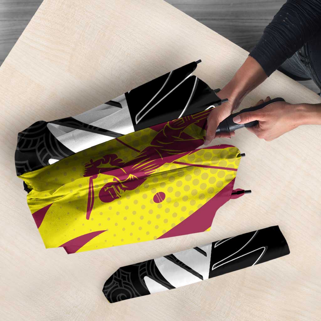 New Zealand and West Indies Cricket Custom Umbrella Black Cap Windies Together - Aussie Hoodie