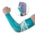 New Zealand Silver Fern Cricket Custom Arm Sleeves Black Cap Teal Maori Pattern - Aussie Hoodie