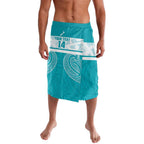New Zealand Silver Fern Cricket Custom Lavalava Black Cap Teal Maori Pattern - Aussie Hoodie