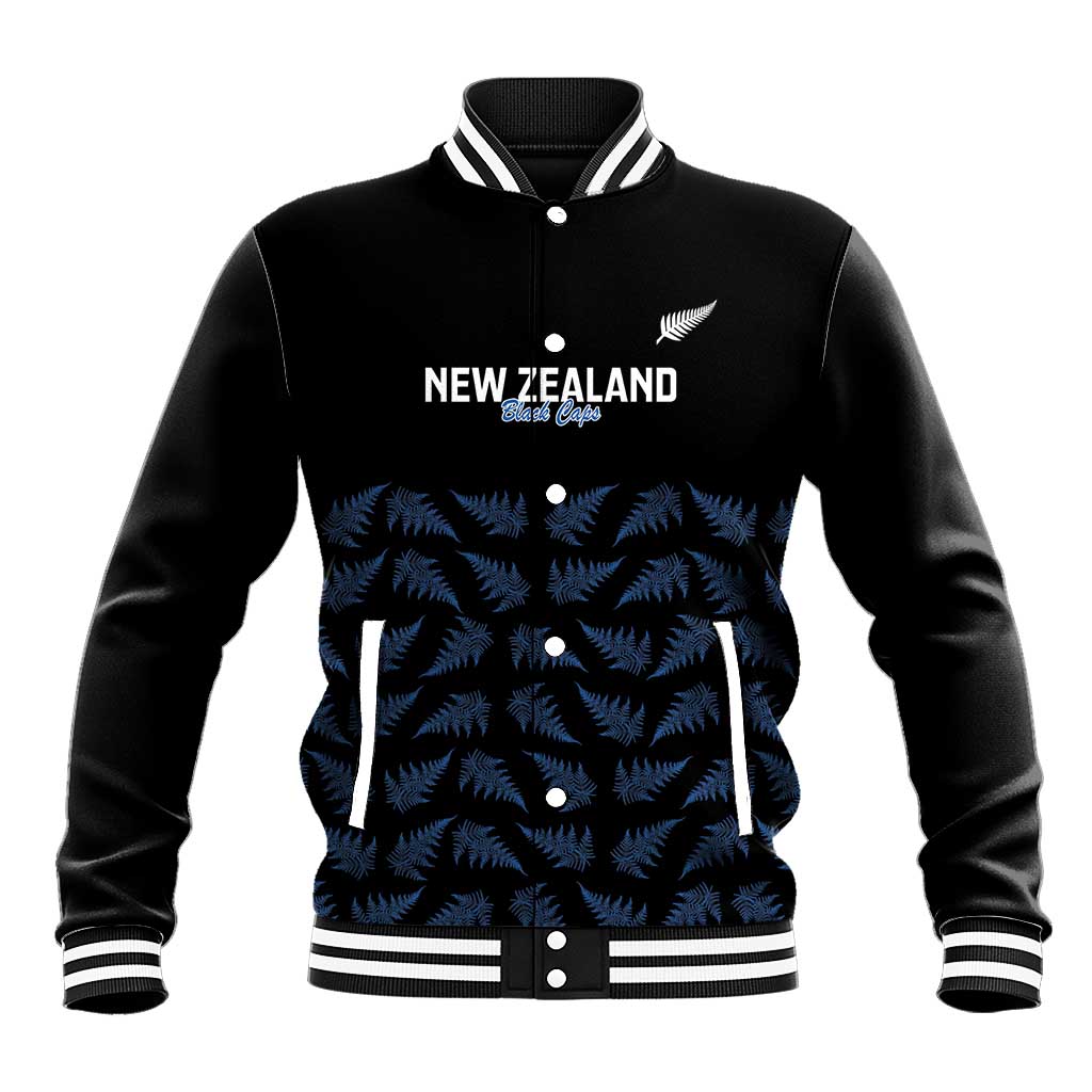 New Zealand Silver Fern Cricket Custom Baseball Jacket Black Cap T20 Version - Aussie Hoodie