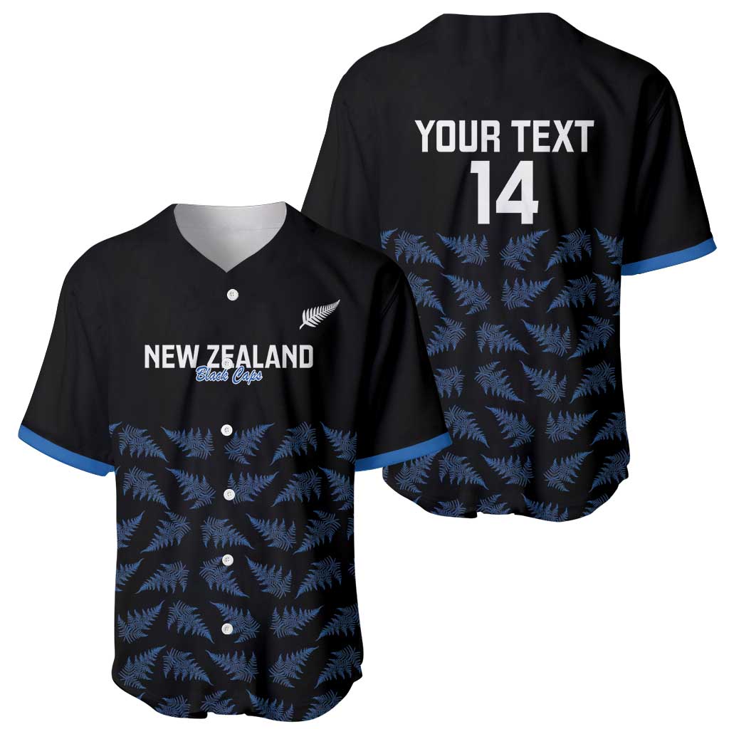 New Zealand Silver Fern Cricket Custom Baseball Jersey Black Cap T20 Version - Aussie Hoodie