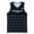 New Zealand Silver Fern Cricket Custom Basketball Jersey Black Cap T20 Version - Aussie Hoodie