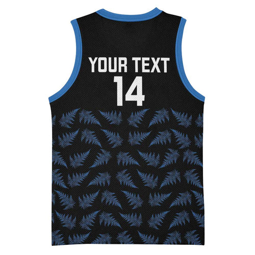 New Zealand Silver Fern Cricket Custom Basketball Jersey Black Cap T20 Version - Aussie Hoodie