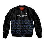 New Zealand Silver Fern Cricket Custom Bomber Jacket Black Cap T20 Version - Aussie Hoodie