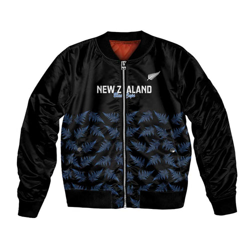 New Zealand Silver Fern Cricket Custom Bomber Jacket Black Cap T20 Version - Aussie Hoodie