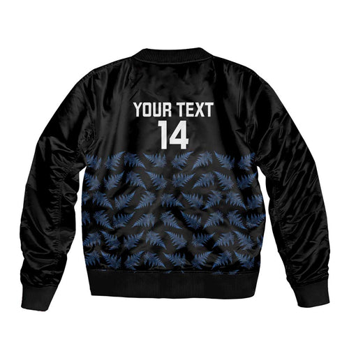New Zealand Silver Fern Cricket Custom Bomber Jacket Black Cap T20 Version - Aussie Hoodie
