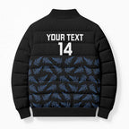 New Zealand Silver Fern Cricket Custom Bomber Puffer Jacket Black Cap T20 Version - Aussie Hoodie
