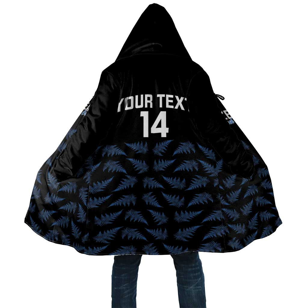 New Zealand Silver Fern Cricket Custom Cloak Black Cap T20 Version - undefined