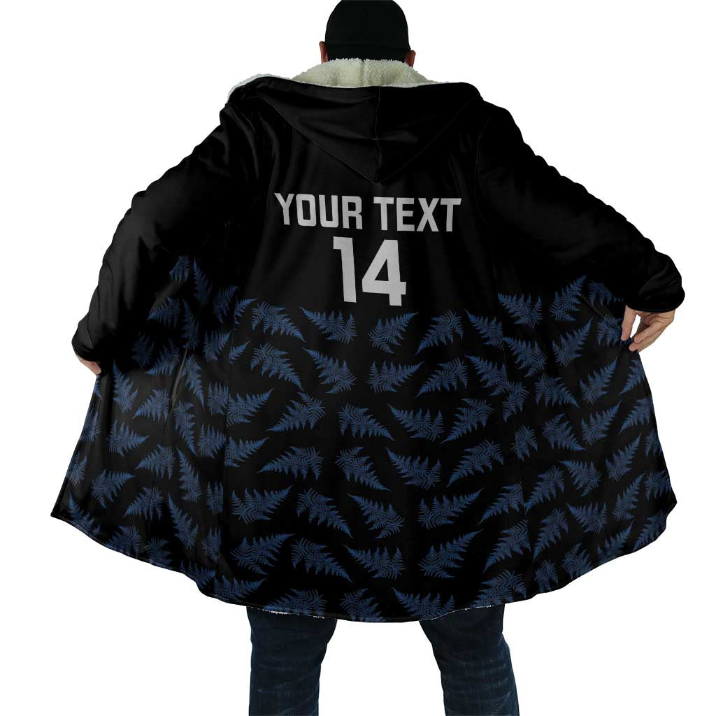 New Zealand Silver Fern Cricket Custom Cloak Black Cap T20 Version - undefined