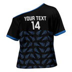 New Zealand Silver Fern Cricket Custom Cross Shoulder Shirt Black Cap T20 Version - Aussie Hoodie