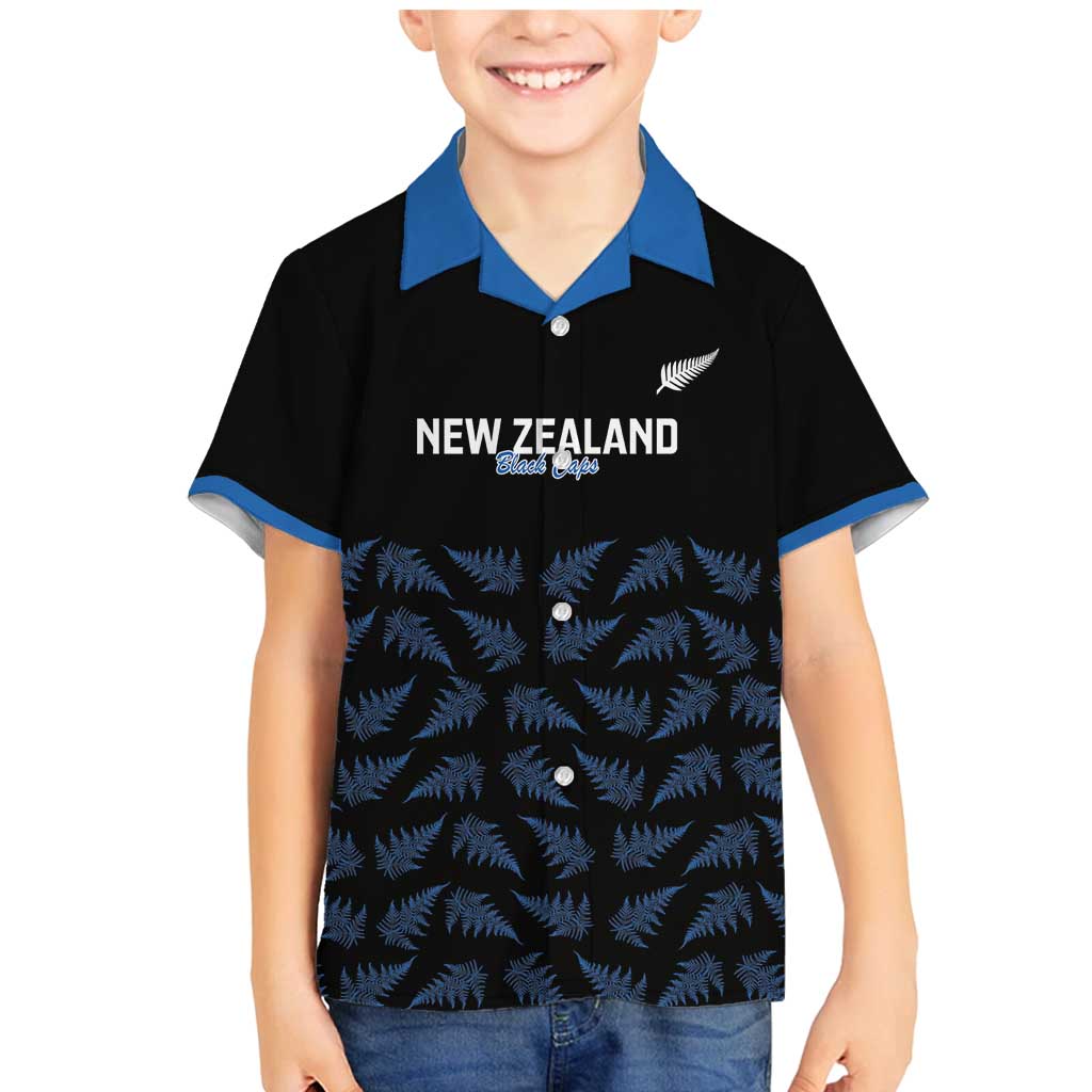 New Zealand Silver Fern Cricket Custom Family Matching Mermaid Dress and Hawaiian Shirt Black Cap T20 Version - Aussie Hoodie