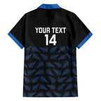 New Zealand Silver Fern Cricket Custom Family Matching Puletasi and Hawaiian Shirt Black Cap T20 Version - Aussie Hoodie