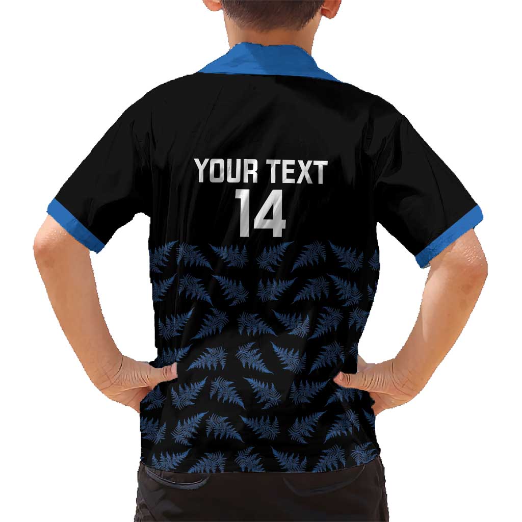 New Zealand Silver Fern Cricket Custom Family Matching Summer Maxi Dress and Hawaiian Shirt Black Cap T20 Version - Aussie Hoodie