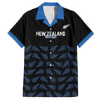 New Zealand Silver Fern Cricket Custom Family Matching Summer Maxi Dress and Hawaiian Shirt Black Cap T20 Version - Aussie Hoodie
