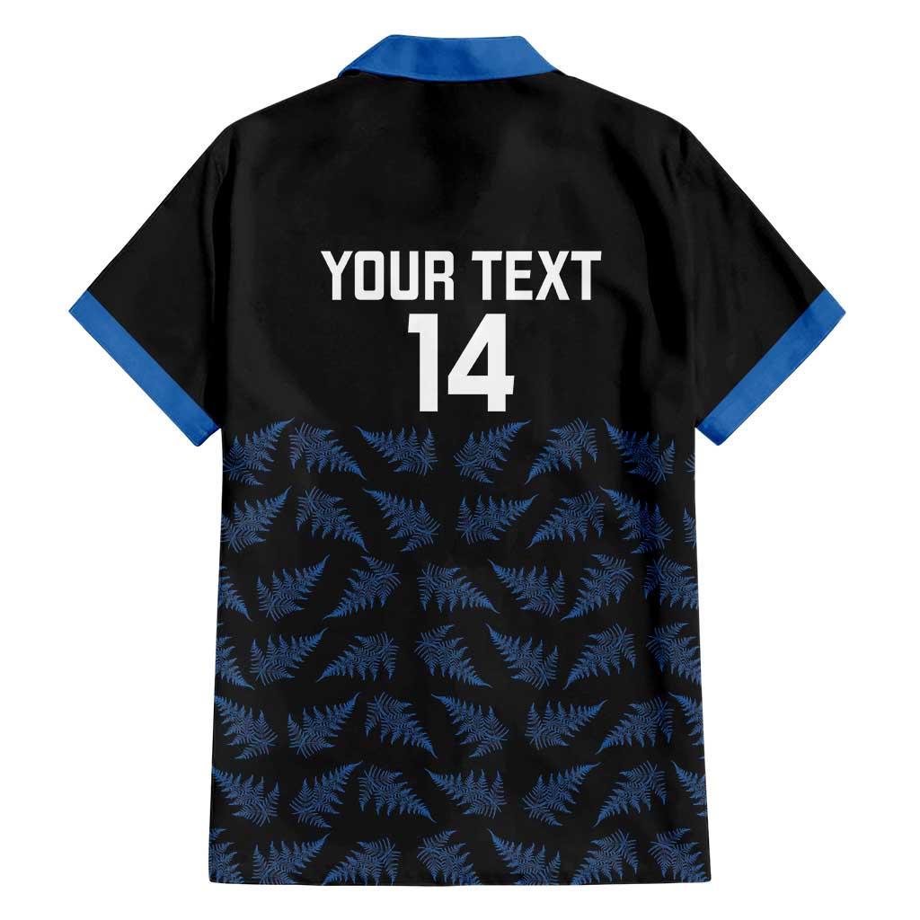 New Zealand Silver Fern Cricket Custom Family Matching Tank Maxi Dress and Hawaiian Shirt Black Cap T20 Version - Aussie Hoodie