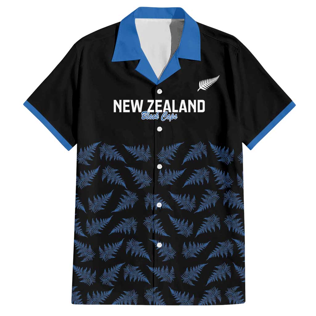 New Zealand Silver Fern Cricket Custom Hawaiian Shirt Black Cap T20 Version - Aussie Hoodie