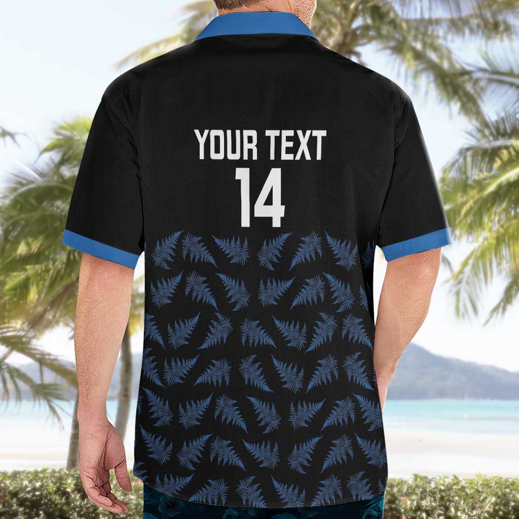 New Zealand Silver Fern Cricket Custom Hawaiian Shirt Black Cap T20 Version - Aussie Hoodie