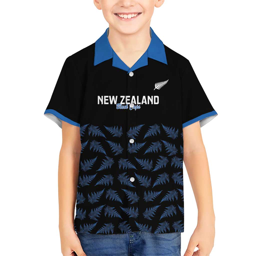 New Zealand Silver Fern Cricket Custom Hawaiian Shirt Black Cap T20 Version - Aussie Hoodie