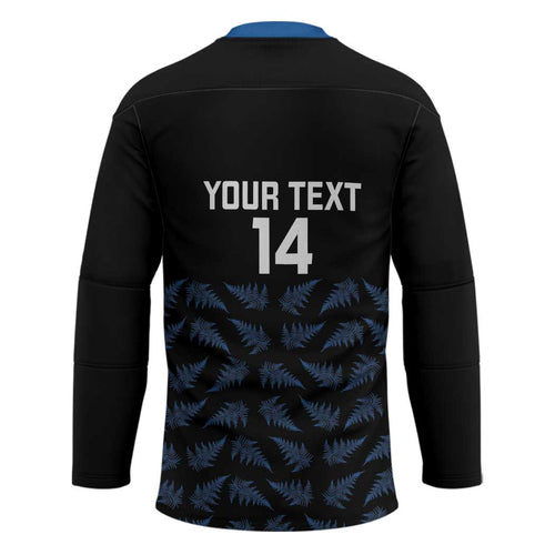 New Zealand Silver Fern Cricket Custom Hockey Jersey Black Cap T20 Version - Aussie Hoodie
