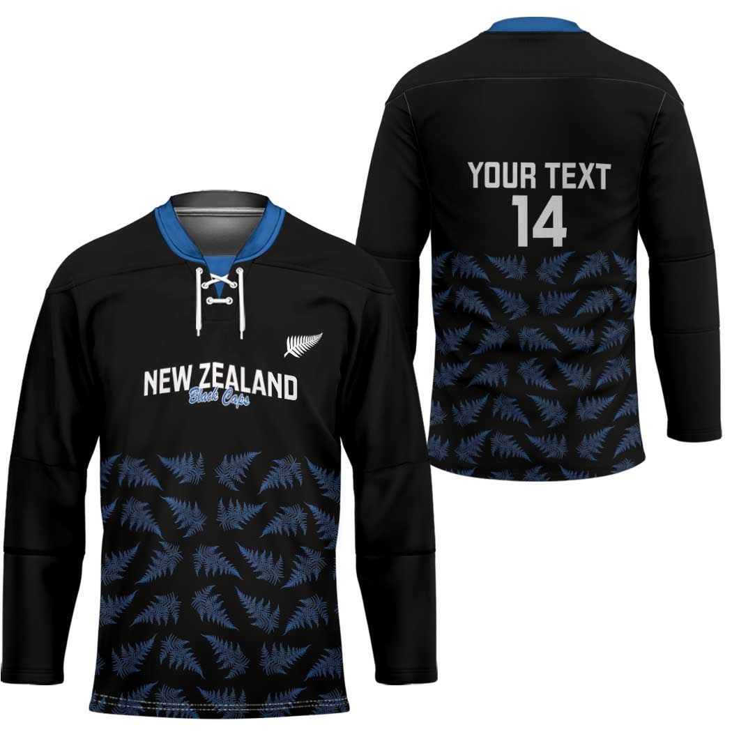 New Zealand Silver Fern Cricket Custom Hockey Jersey Black Cap T20 Version - Aussie Hoodie