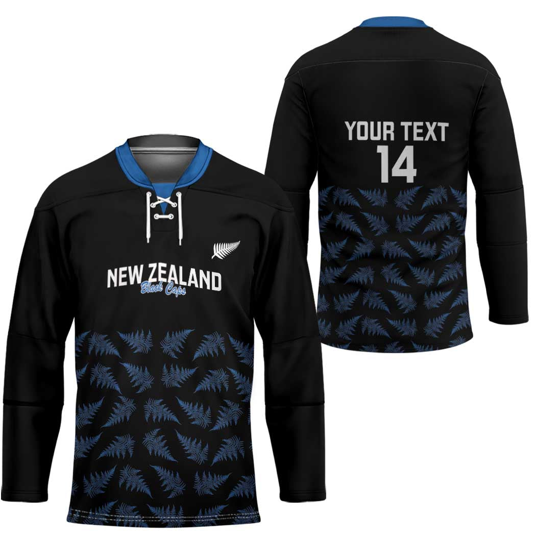 New Zealand Silver Fern Cricket Custom Hockey Jersey Black Cap T20 Version - Aussie Hoodie