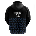 New Zealand Silver Fern Cricket Custom Hoodie Black Cap T20 Version - Aussie Hoodie
