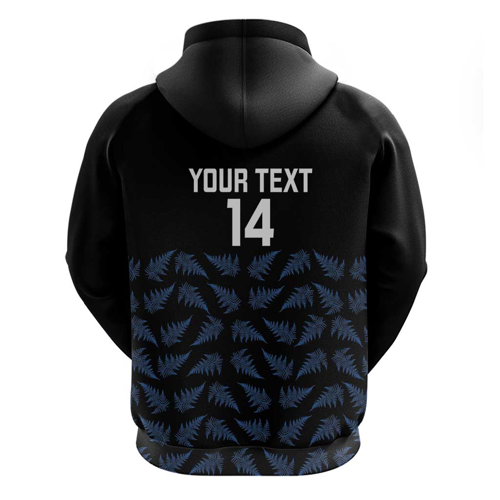 New Zealand Silver Fern Cricket Custom Hoodie Black Cap T20 Version - Aussie Hoodie