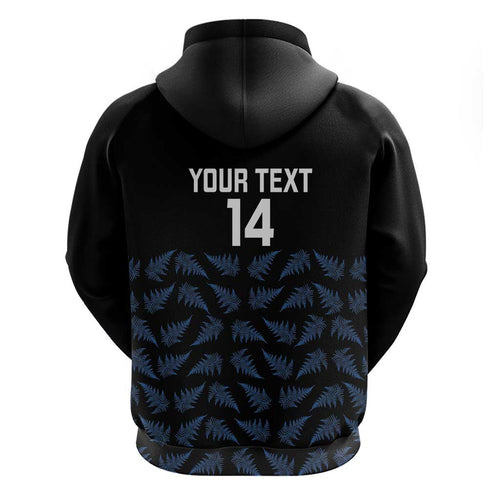 New Zealand Silver Fern Cricket Custom Hoodie Black Cap T20 Version - Aussie Hoodie