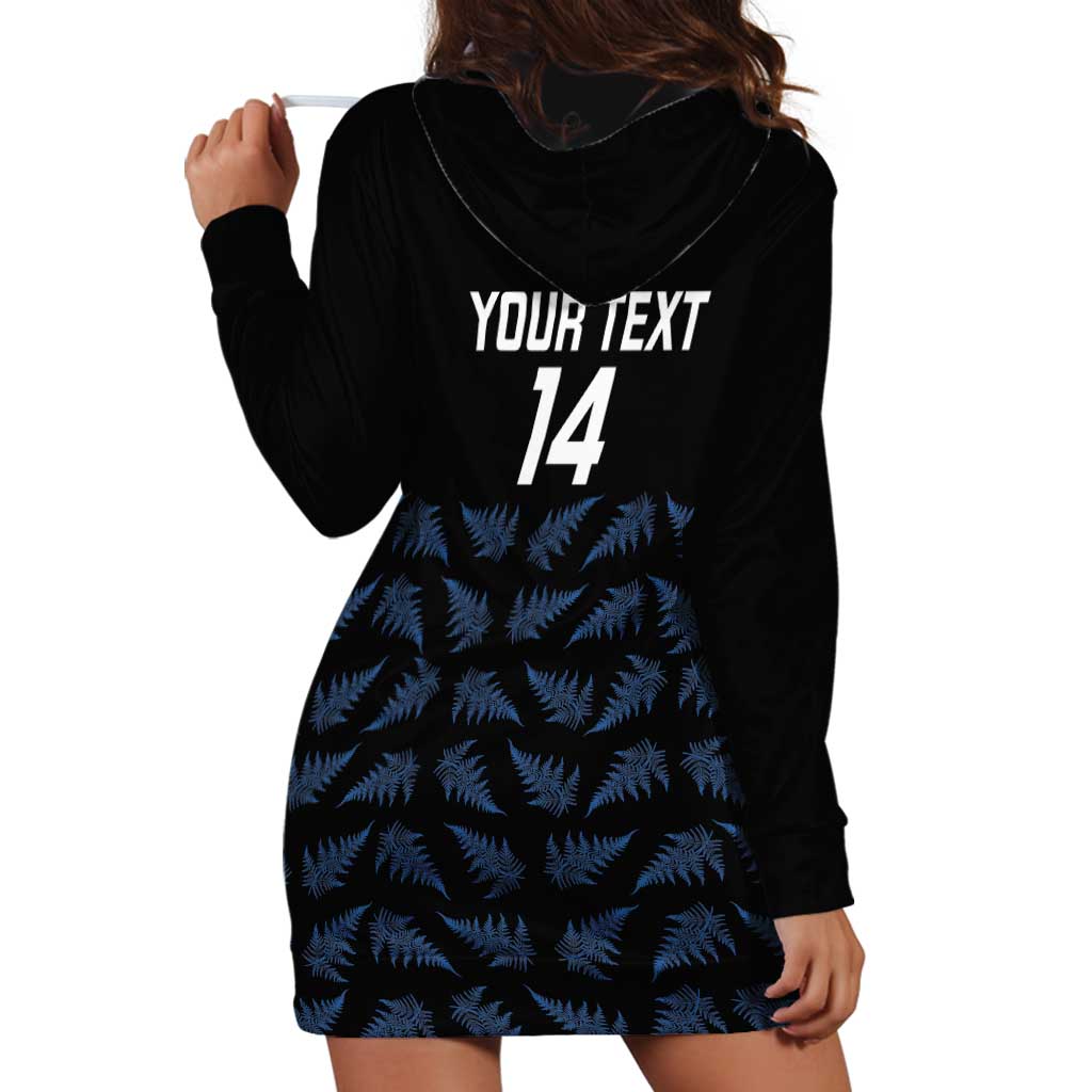 New Zealand Silver Fern Cricket Custom Hoodie Dress Black Cap T20 Version - Aussie Hoodie