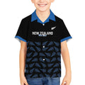 New Zealand Silver Fern Cricket Custom Kid Hawaiian Shirt Black Cap T20 Version - Aussie Hoodie