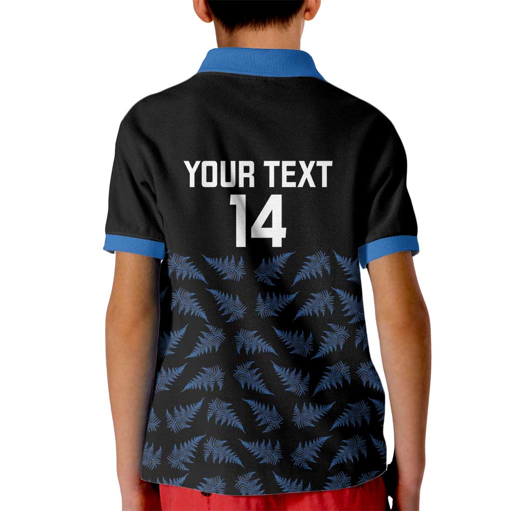 New Zealand Silver Fern Cricket Custom Kid Polo Shirt Black Cap T20 Version - Aussie Hoodie