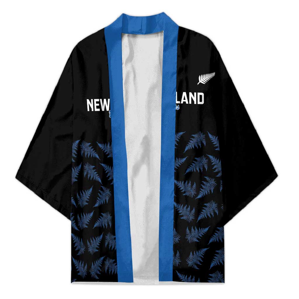 New Zealand Silver Fern Cricket Custom Kimono Black Cap T20 Version - Aussie Hoodie