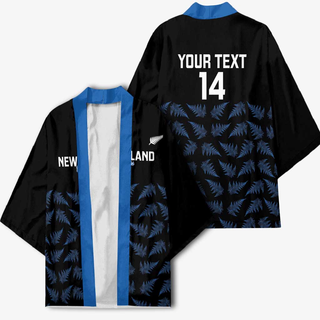 New Zealand Silver Fern Cricket Custom Kimono Black Cap T20 Version - Aussie Hoodie